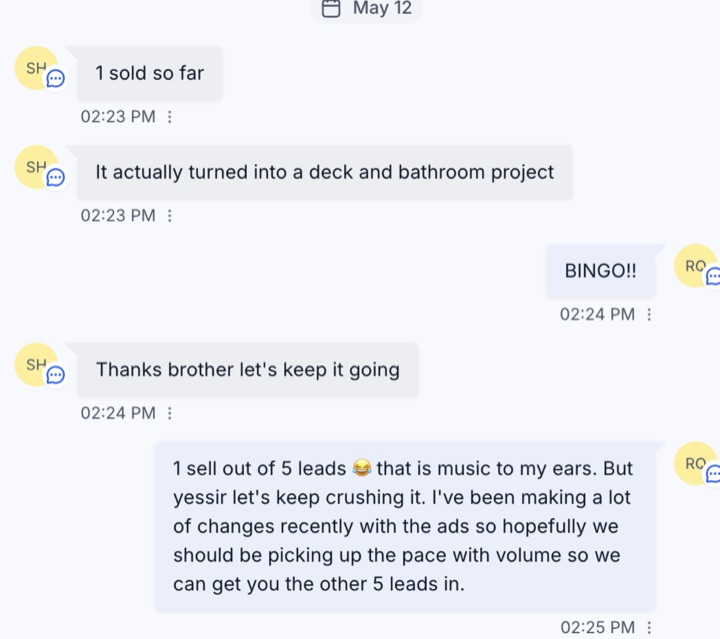 Operator text — signed full bath remodel
